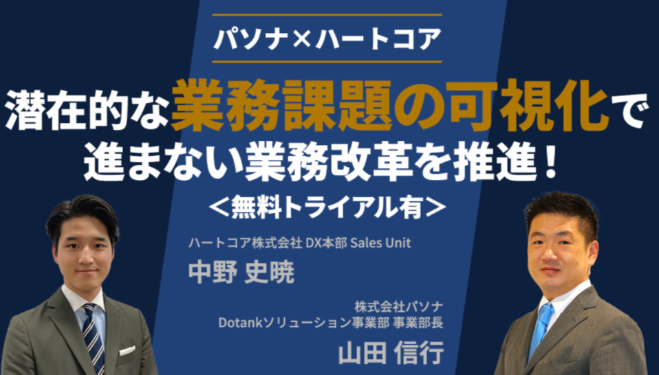 潜在的な業務課題の可視化で進まない業務改革を推進！ ＜無料トライアル有＞